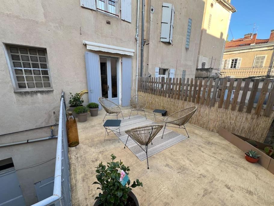 Coeur De Ville, Garage Prive Et Gratuit Avec Terrasse ! Каор Екстер'єр фото